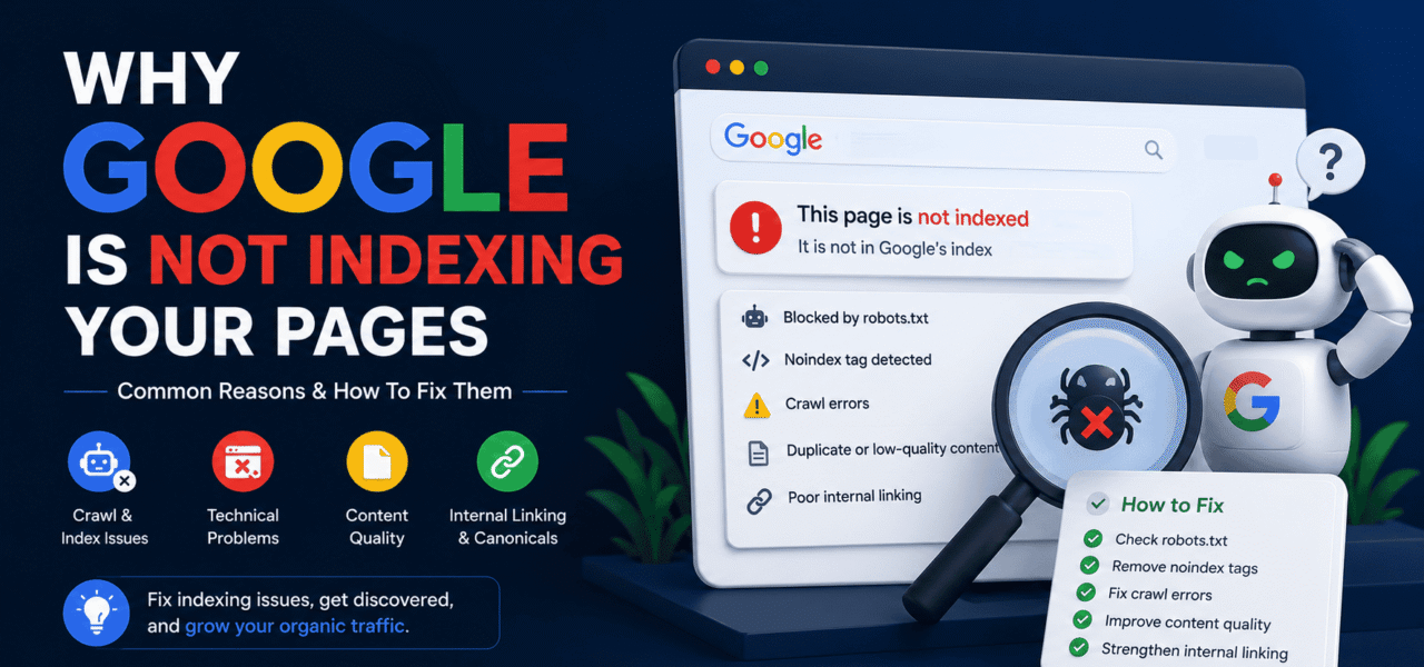Why Google Is Not Indexing Your Pages and How To Fix It
