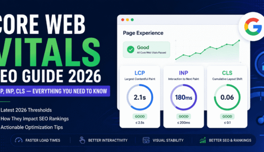 Core Web Vitals SEO Guide 2026: LCP, INP, CLS — Everything You Need to Know